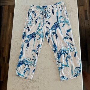 Soma Cool Nights Vibrant Blue and White Pants